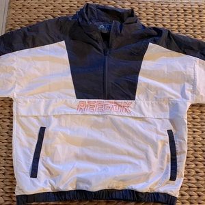 Vintage Style Reebok Quarter Zip Windbreaker